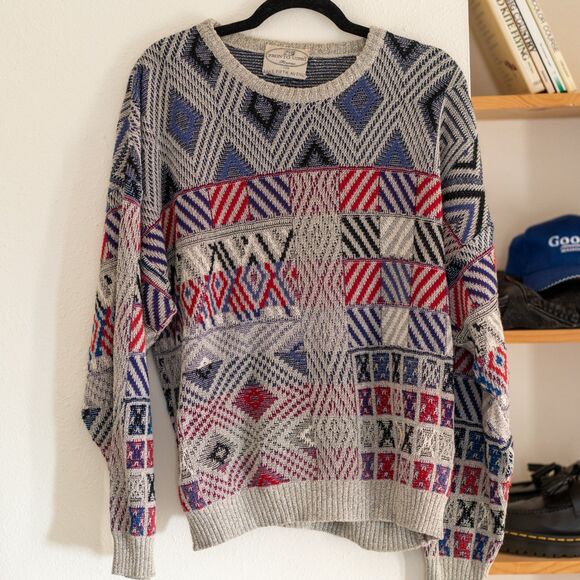 Pronto Uomo Other - Vintage geometric crewneck sweater